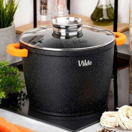 GARNEK GRANITOWY WYSOKI 6,7L 24cm Z POKRYWĄ Z AROMATYZEREM TERRUNA 199110