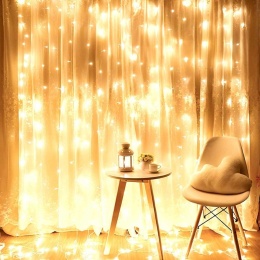 KURTYNA ŚWIETLNA 300 LED 3m Z PILOTEM 839439