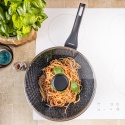 PATELNIA MARMURKOWA GŁĘBOKA WOK 28cm Z POKRYWĄ KLAUSBERG 28cm KB-7990