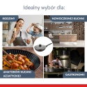 PATELNIA MARMURKOWA GŁĘBOKA WOK 28cm Z POKRYWĄ KLAUSBERG 28cm KB-7990