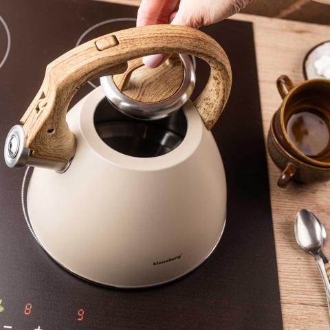 CZAJNIK STALOWY Z GWIZDKIEM 2,5L KLAUSBERG KB-7954