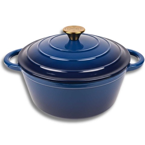 EMALIOWANY GARNEK ŻELIWNY 22cm 3L HAGE CZERWONY