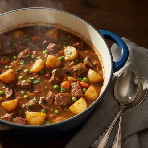 EMALIOWANY GARNEK ŻELIWNY 22cm 3L HAGE CZERWONY