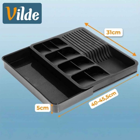 ORGANIZER WKŁAD ROZSUWANY DO SZUFLAD NA SZTUĆCE 229145