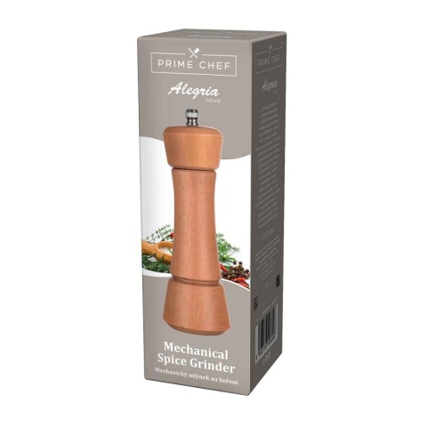 RĘCZNY MŁYNEK Z DREWNA DĘBOWEGO DO PIEPRZU SOLI BANQUET NATURAL