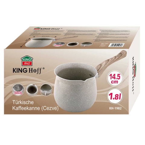 TYGIELEK MARMURKOWY DO KAWY PO TURECKU 1,8L KINGHOFF KH-1982 INDUKCJA