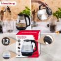 CZAJNIK ELEKTRYCZNY SZKLANY 1,2L KLAUSBERG KB-9003 LED