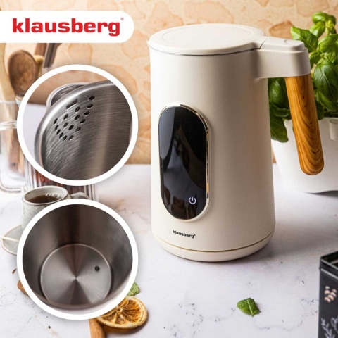 CZAJNIK ELEKTRYCZNY 1,7L KLAUSBERG KB-9005 REGULACJA TEMPERATURY