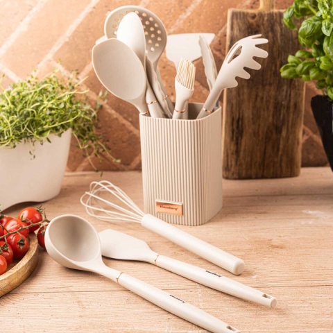 ZESTAW 12 SILIKONOWYCH PRZYBORÓW KUCHENNYCH W STOJAKU KLAUSBERG KB-9012