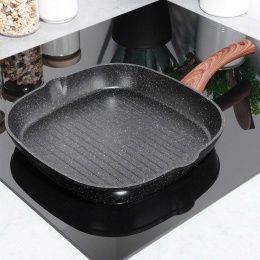 PATELNIA GRANITOWA GRILLOWA BLACK&WOOD 199056