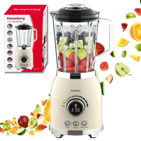 BLENDER KIELICHOWY WYŚWIETLACZ LED KLAUSBERG KB-9030 RETRO