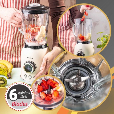 BLENDER KIELICHOWY WYŚWIETLACZ LED KLAUSBERG KB-9030 RETRO