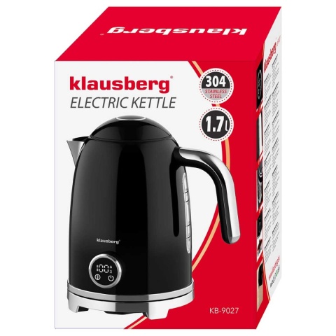 CZAJNIK ELEKTRYCZNY 1,7L Z TERMOMETREM LED KLAUSBERG KB-9027 RETRO