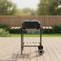GRILL WĘGLOWY NA KÓŁKACH Z PÓŁKAMI KINGHOFF KH-2034