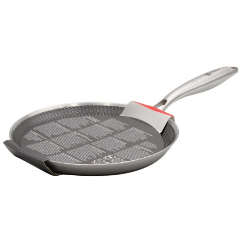 PATELNIA STALOWA DO NALEŚNIKÓW 24cm Z POWŁOKĄ PLASTER MIODU 5546