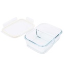 SZKLANY POJEMNIK 1000ml LUNCH BOX Z PRZEGRODĄ SZCZELNY 5623
