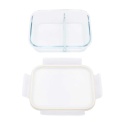 SZKLANY POJEMNIK 1000ml LUNCH BOX Z PRZEGRODĄ SZCZELNY 5623