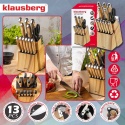 ZESTAW NOŻY KUCHENNYCH I DO STEKÓW W BLOKU KLAUSBERG KB-9038