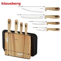 ZESTAW NOŻY I DESEK KUCHENNYCH W STOJAKU KLAUSBERG KB-9037