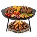 OKRĄGŁA ŻELIWNA PŁYTA GRILLOWA Ø 45cm NA NÓŻKACH DO OGNISKA