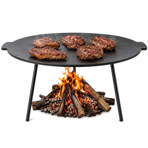 OKRĄGŁA ŻELIWNA PŁYTA GRILLOWA Ø 45cm NA NÓŻKACH DO OGNISKA