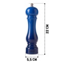 ZESTAW RĘCZNYCH MŁYNKÓW DO PIEPRZU I SOLI 22cm HAGE BLUE