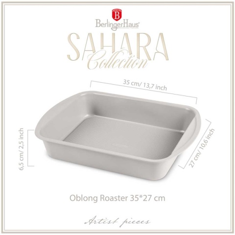 BRYTFANNA FORMA TYTANOWA 35x27cm BERLINGER HAUS BH-7914 SAHARA