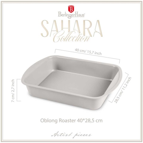 BRYTFANNA FORMA TYTANOWA 40x28cm BERLINGER HAUS BH-7908 SAHARA