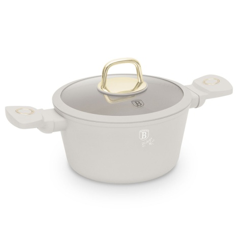 GARNEK TYTANOWY Z POKRYWĄ 24cm BERLINGER HAUS BH-8071 SAHARA
