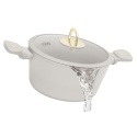 GARNEK TYTANOWY Z POKRYWĄ 24cm BERLINGER HAUS BH-8071 SAHARA