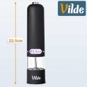 MŁYNEK ELEKTRYCZNY 22,5cm DO PIEPRZU SOLI CZARNY 259510
