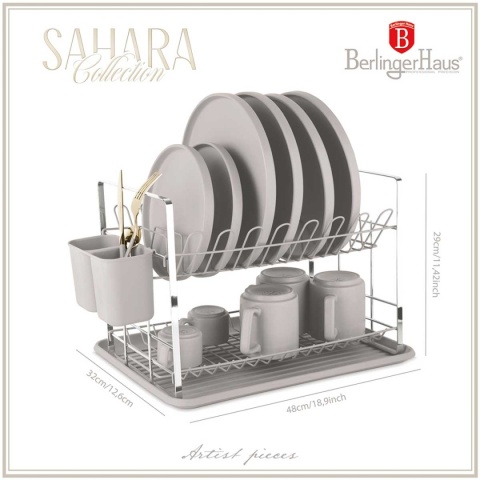 SUSZARKA DO NACZYŃ Z OCIEKACZEM BERLINGER HAUS BH-8595 SAHARA