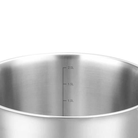 GARNEK STALOWY Z POKRYWĄ 18cm 2.2L VCASA VC-90103 SIERRA