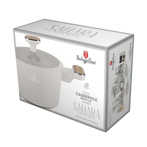 GARNEK TYTANOWY Z POKRYWĄ 20cm BERLINGER HAUS BH-8319 SAHARA NORDIC