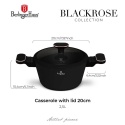 GARNEK TYTANOWY Z POKRYWĄ 20cm BERLINGER HAUS BH-8357 BLACK ROSE