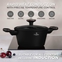 GARNEK TYTANOWY Z POKRYWĄ 20cm BERLINGER HAUS BH-8357 BLACK ROSE
