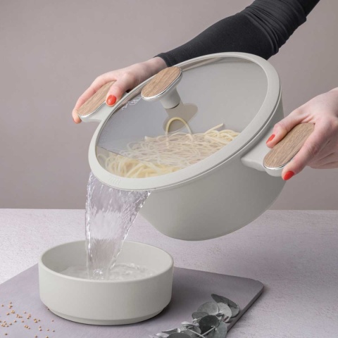 GARNEK TYTANOWY Z POKRYWĄ 24cm BERLINGER HAUS BH-8320 SAHARA NORDIC
