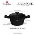 GARNEK TYTANOWY Z POKRYWĄ 24cm BERLINGER HAUS BH-8358 BLACK ROSE