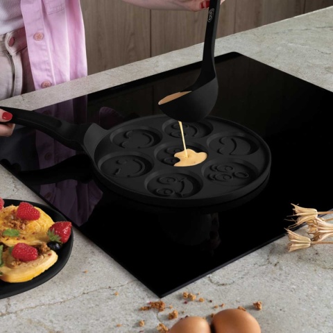 PATELNIA TYTANOWA 26cm DO PLACUSZKÓW EMOJI BERLINGER HAUS BH-7791 MATTE BLACK