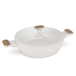 PŁASKI GARNEK TYTANOWY Z POKRYWĄ 28cm BERLINGER HAUS BH-8318 SAHARA NORDIC