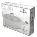 PŁASKI GARNEK TYTANOWY Z POKRYWĄ 28cm BERLINGER HAUS BH-8318 SAHARA NORDIC