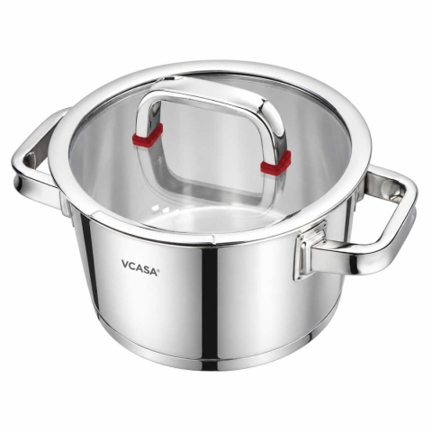 GARNEK STALOWY Z POKRYWĄ 16cm 1,6L VCASA VC-90102 SIERRA