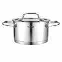GARNEK STALOWY Z POKRYWĄ 16cm 1,8L VCASA VC-901112 AMARA
