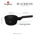 RONDELEK TYTANOWY 16cm BERLINGER HAUS BH-8349 BLACK ROSE