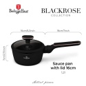 RONDELEK TYTANOWY 16cm Z POKRYWĄ BERLINGER HAUS BH-8350 BLACK ROSE