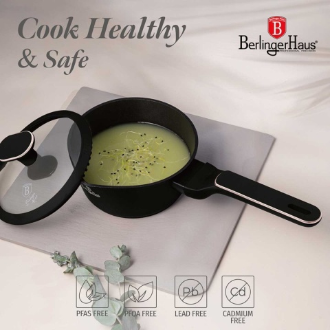 RONDELEK TYTANOWY 16cm Z POKRYWĄ BERLINGER HAUS BH-8350 BLACK ROSE