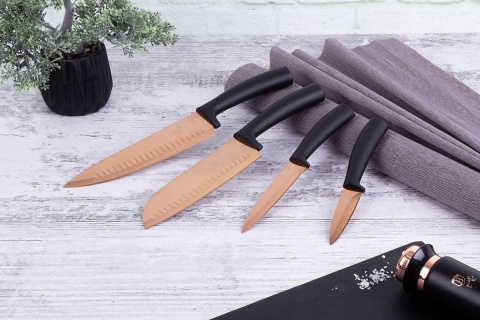 ZESTAW 4 NOŻY KUCHENNYCH BERLINGER HAUS BH-2385 BLACK ROSE