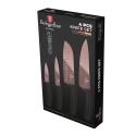 ZESTAW 4 NOŻY KUCHENNYCH BERLINGER HAUS BH-2385 BLACK ROSE