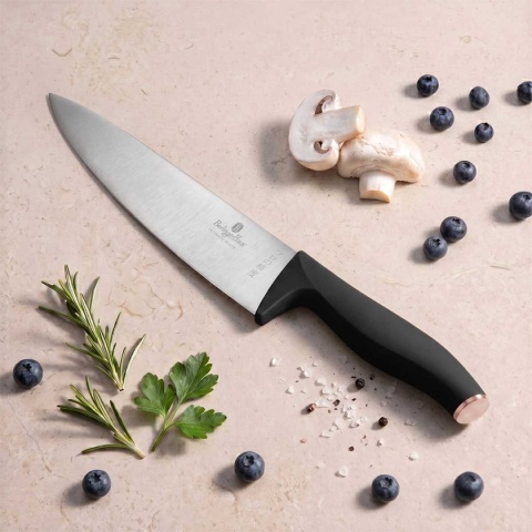 ZESTAW 5 NOŻY KUCHENNYCH Z DESKĄ BERLINGER HAUS BH-2963 BLACK ROSE