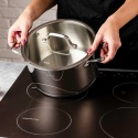 GARNEK STALOWY Z POKRYWĄ 24cm 5.8L VCASA VC-901115 AMARA